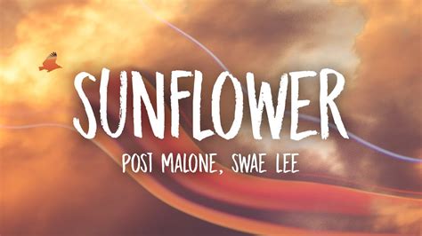 Post Malone Swae Lee Sunflower (spider-man Into The Spider-verse ...