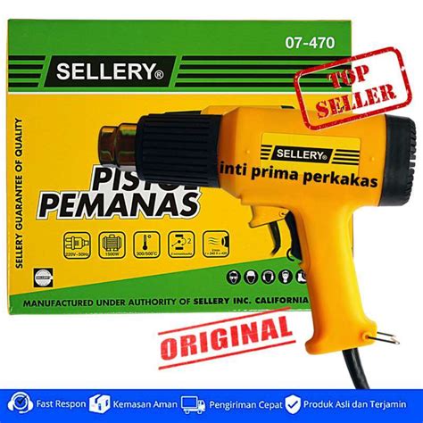 Promo Heat Hot Gun Pemanas Plastik Shrink Segel Kemasan Sellery Original Diskon 46 Di Seller