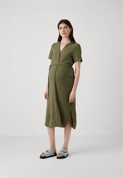 Vero Moda Maternity Vmmalva Shirt Dress Robe Chemise Kalamataolive