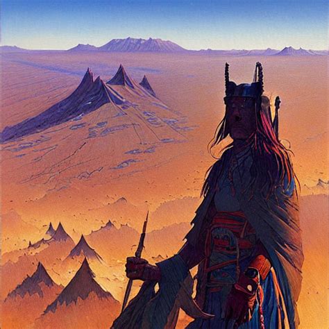 Krea Ai Tengri Painting By Jean Giraud Greg Rutkowski