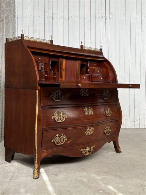 Curved Cylinder Desk Transition Cuba Mahogany Catawiki