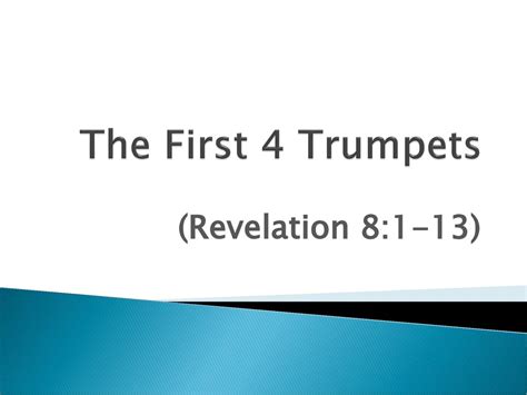 The First 4 Trumpets Revelation 81 13 Ppt Download