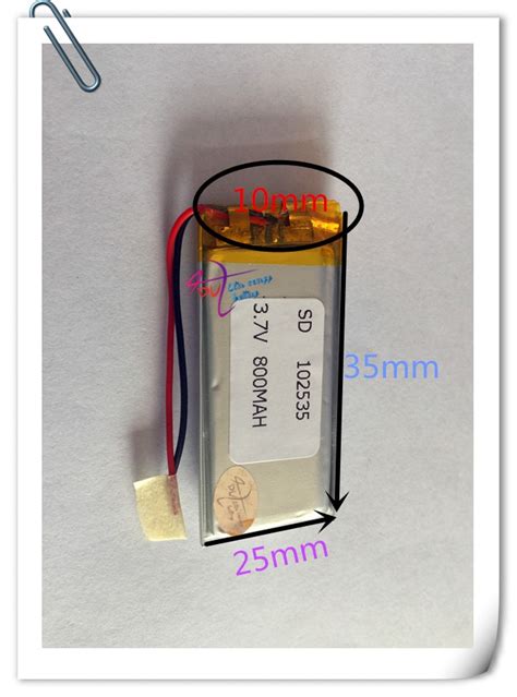 Atacado 10 pcs 3 7 V 800 mah 102535 De Polímero De Lítio Li Po Bateria