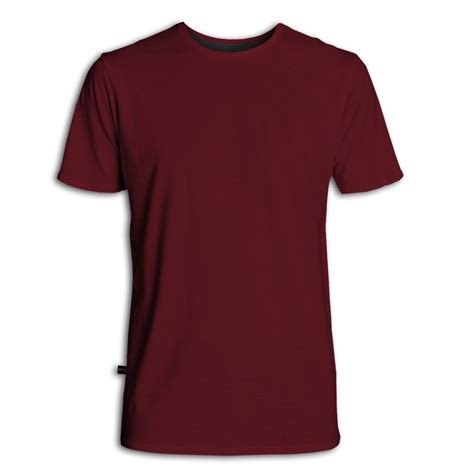 Jual Kaos Polos Lengan Pendek Merah Maroon Solid Di Lapak Boss Kaos