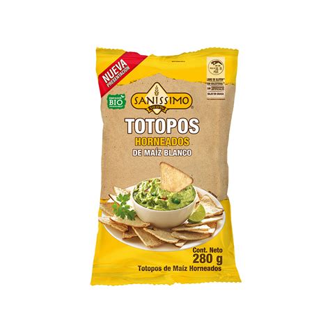 Totopos Sanissimo Clásicos 280g Justo Súper a Domicilio