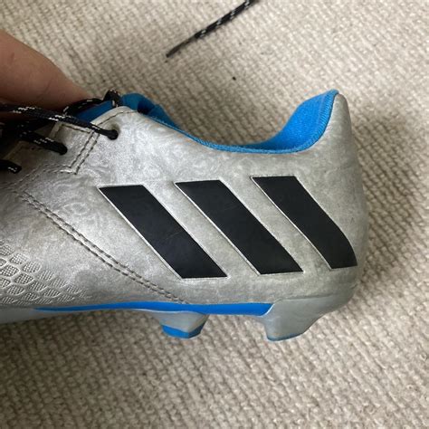 SILVER ADIDAS MESSI FOOTBALL BOOTS Awesome messi... - Depop