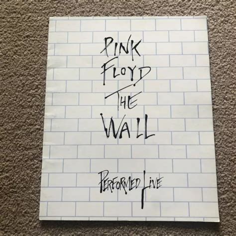 PINK FLOYD THE Wall Tour Concert Programme £29.99 - PicClick UK