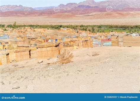 Orange River At The Border Between South Africa And Namibia. Oranjemund ...