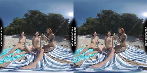 Babes On Nude European Beach Mini Lesbian Outdoor Vacation Orgy Matty Cheri Rebeka Ruby Vr