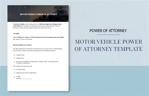 blank special power  attorney form template  word google docs