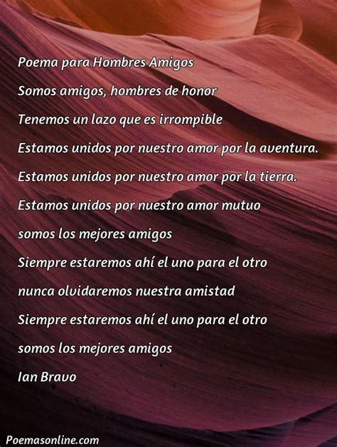 Mejores Poemas Para Hombres Amigos Poemas Online