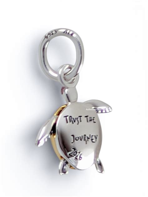 authentic pandora  gold   pink sea turtle charm