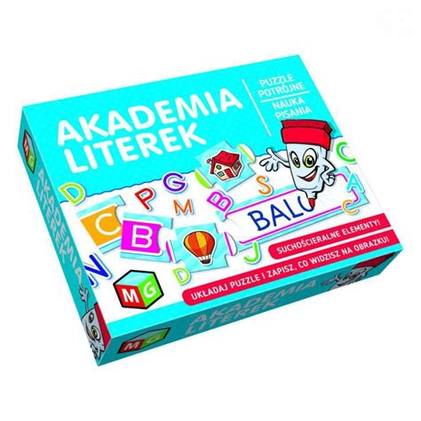 AKADEMIA LITEREK Gra Edukacyjna Obrazkowa Dla 4 Latka 4 Do Nauki