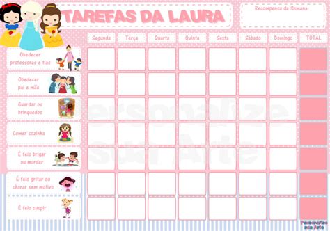 Tabela De Tarefas Para Crianças - 8