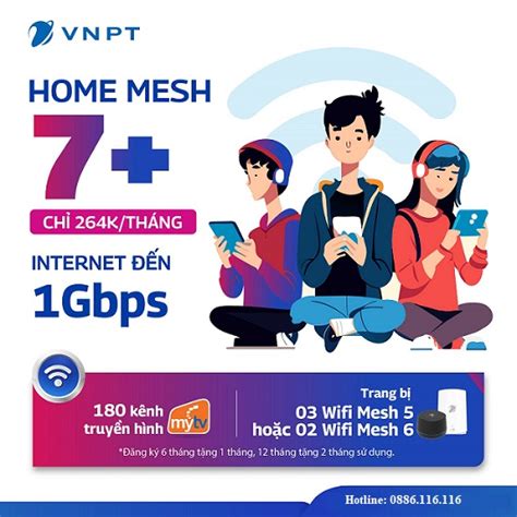 L P Wifi Si U T C Vnpt V I G I Home Mesh B Ng Th Ng V H N L N N Gbps