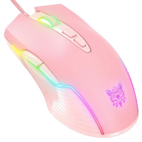 Onikuma Mouse Gaming Onikuma Cw Pink Dpi Wired Mouse Dengan