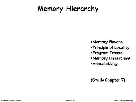 PPT - Memory Hierarchy PowerPoint Presentation, free download - ID:374462