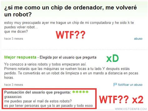 22 Preguntas Absurdas De Yahoo Respuestas ENTRE EL CAOS Y EL ORDEN