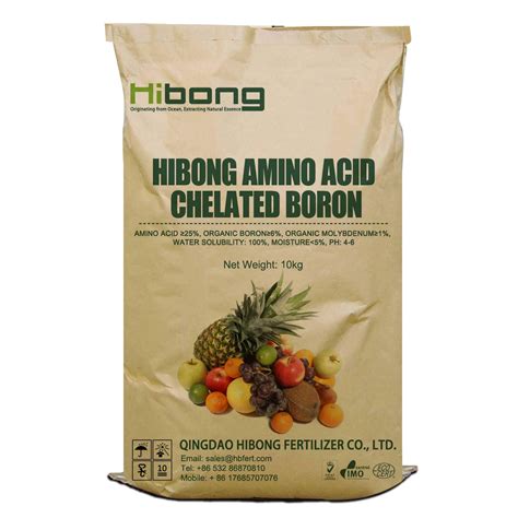 Amino Acid Chelated Boron Boron Fertilizer Powder China Bio Organic