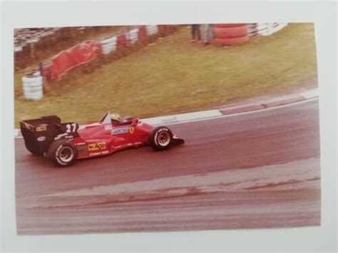 Foto Originale Formula Gp Imola Michele Alboreto Su Ferrari