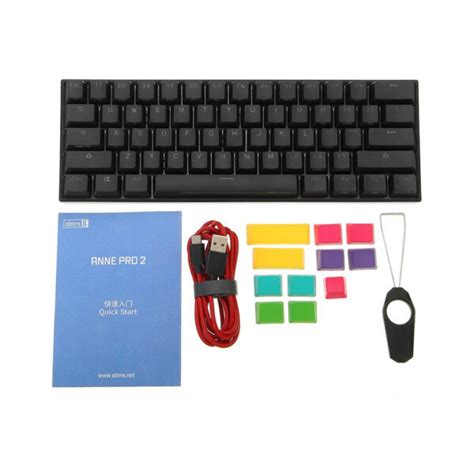 Механическая беспроводная компактная клавиатура Obins Anne Pro 2 черная ...
