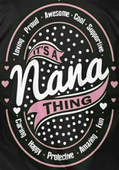 The Back Of A Black Jacket That Says It S A Nana Thing With Pink Lettering