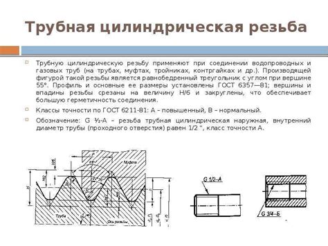 Коническая трубная резьба: обозначение, ГОСТ, применение
