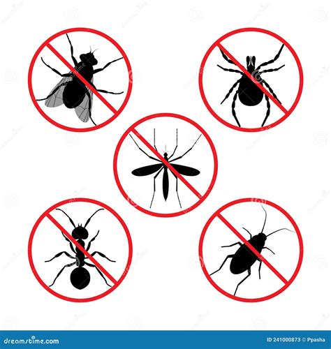 Stop The Tick A Crossed Out Warning Sign About Ticks A Sign Of