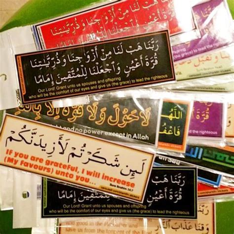 Islamic Stickers Islamic Bookmarks Door Gifts Berkat In Uthmani