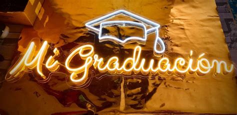 Letrero Neon Mi Graduaci N Superbrilloso Decoraci N Acrilico