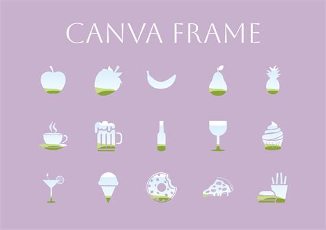 Canva Frame Template Canva Food Frame Graphic By T Mea Herczeg