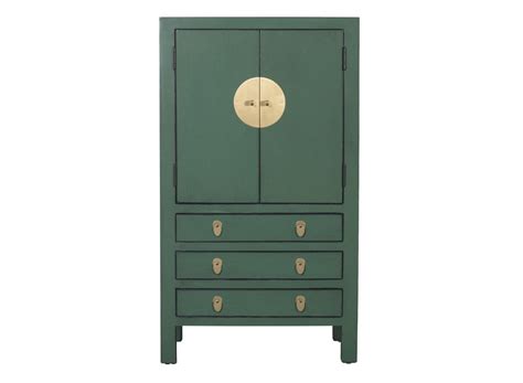 Chinese Wedding Cabinet Pine Green Orientique Collection W100xD55xH1