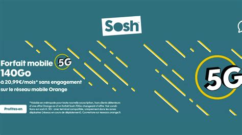 Le Premier Forfait Mobile 5G Chez Sosh Est Enfin Disponible