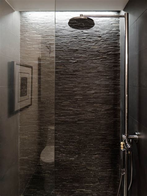 Best Stacked Stone Shower Design Ideas & Remodel Pictures | Houzz