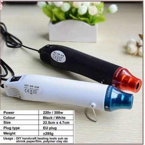 Jual Mini Heat Gun Hot Air Blower Low Watt Solder Blower For Embossing Card Vinyl Sticker Shrink