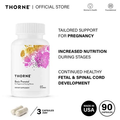 Thorne Basic Prenatal 90 Capsules | Lazada