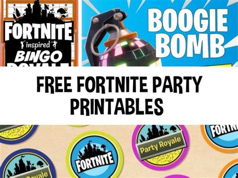 Fortnite Party Free Printables Free Printable Templates