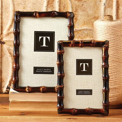 Bamboo Frames Set Of 2 Bamboo Photo Frame Wall Photo Frame Collage