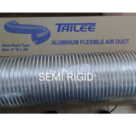 Aluminum Flexible Air Duct Semi Grid Type Aluminum Foil Flexible