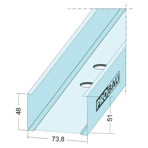 Probau Wandprofil Cw Maxi Lxbxh X X Mm