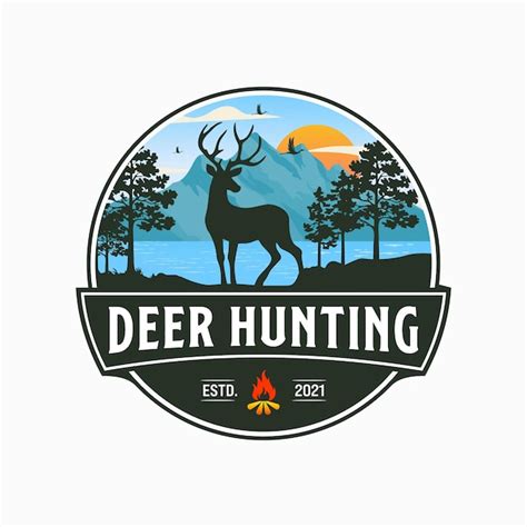 Premium Vector Deer Hunting Logo