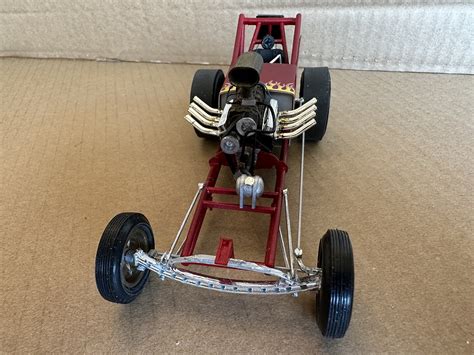 Fiat Double Dragster Plastic Model Car Vehicle Kit Scale