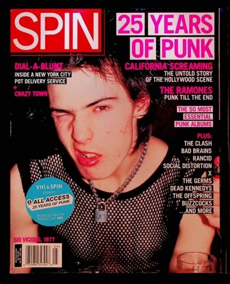 Vintage Spin Music Magazine May Punk Rock Sid Vicious Sex Pistols