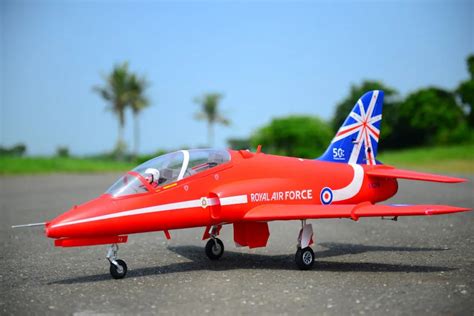 Fms Rc Airplane New Bae Hawk Red Mm Ducted Fan Edf Jet Ch Scale