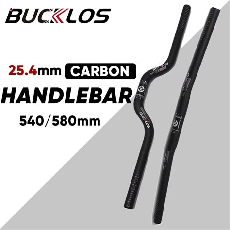 BUCKLOS Bike Carbon Fiber Handlebar 25 4mm Folding Bike Short Handlebar