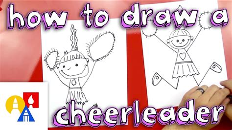 How To Draw A Cheerleader Youtube