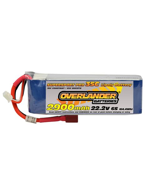 Overlander Supersport Pro 2900mAh 6S 22 2v 35C XT60 Kings Lynn