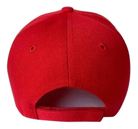 Gorras Curva Lisa Acrílico Clásica Para Bordar Rojo Coppel