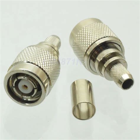 10pcs Rp Tnc Male Crimp Rf Connector For Rg 8x Lmr240 Rg8x Lmr 240 In Connectors From Lights