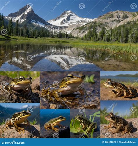 Tadpoles Swimming. Amphibian Babies. Little Frogs Or Toads Vector